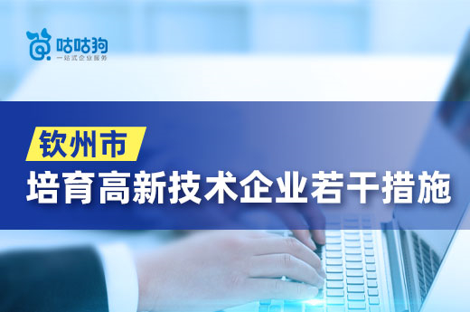 钦州市人民政府办公室发布《钦州市培育高新技术企业若干措施》|咕咕狗